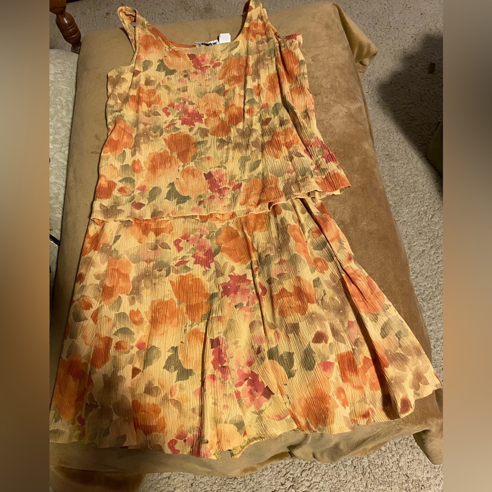 Ann Taylor Skirt And Top Matching Set Sz 10